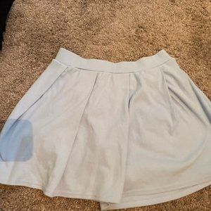 sky blue skirt
